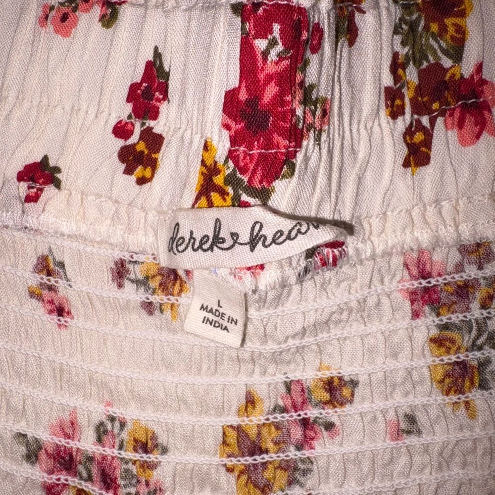 DEREK HEART Juniors' Tiered Print Mini Skirt In Ditsy Floral Size Large NWOT - Picture 8 of 10